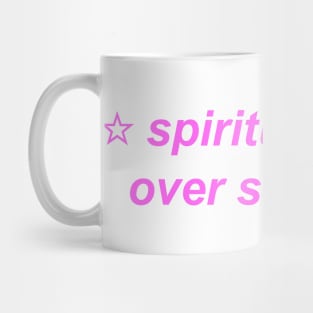 "spiritually I am over six foot" ☆ Y2K inspired slogan Mug